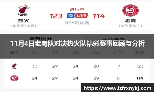 11月4日老鹰队对决热火队精彩赛事回顾与分析